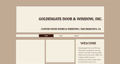 Desktop Screenshot of goldengatedoorandwindow.com